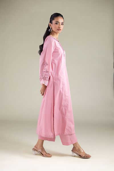 Embroidered | Cotton Dobby | Pants | USD 25.00