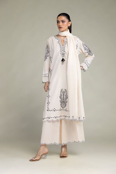 Embroidered | Cambric | Floral Cambric Kurta | USD 45.00
