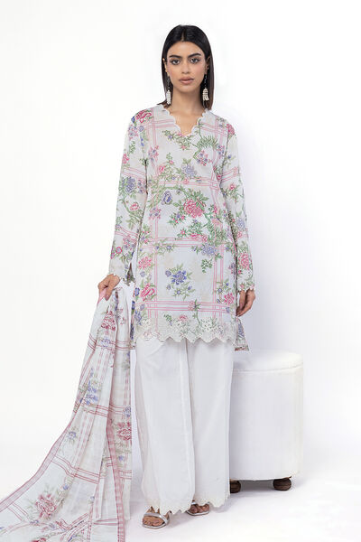 Embroidered | Lawn | Fabrics 3 Piece | USD 45.00