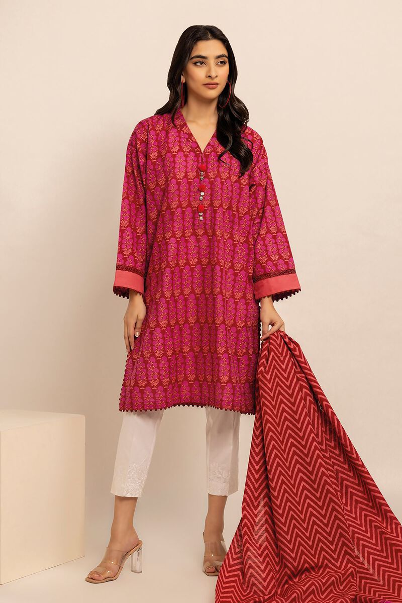 Khaddar | Printed | Fabrics 2 Piece | Top Dupatta | null