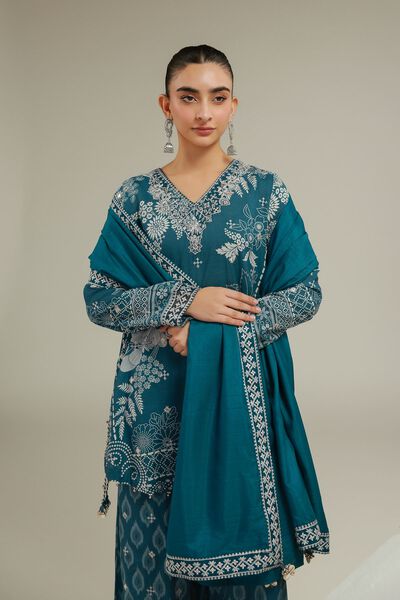 Embroidered | Polyester Silk | Geometric Threadwork Dupatta | USD 20.00