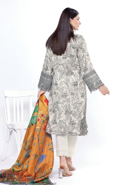 Embroidered | Cotton Satin | Fabrics 3 Piece | USD 30.00