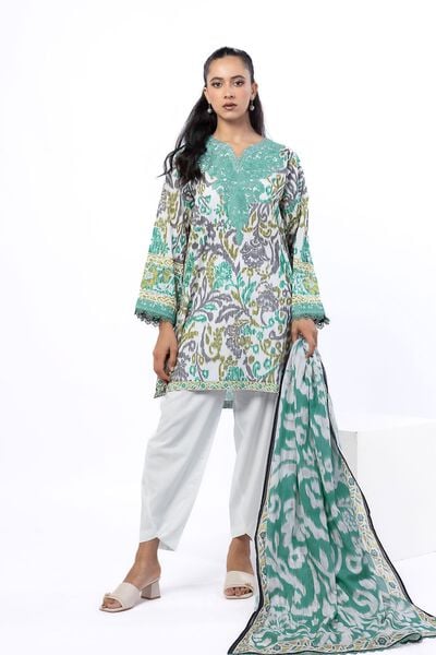 Embroidered | Cotton | Tailored 3 Piece | USD 50.00