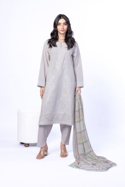 Embroidered | Cotton Dobby | Fabrics 3 Piece | USD 55.00