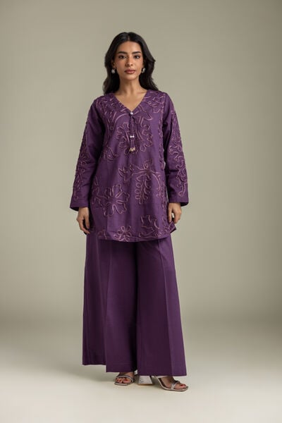 Embroidered | Heavy Textured Cotton | Pants | USD 30.00