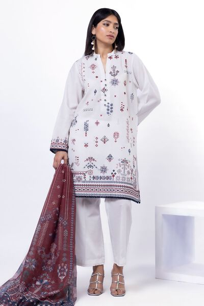Embroidered | Cambric | Fabrics 3 Piece | USD 55.00