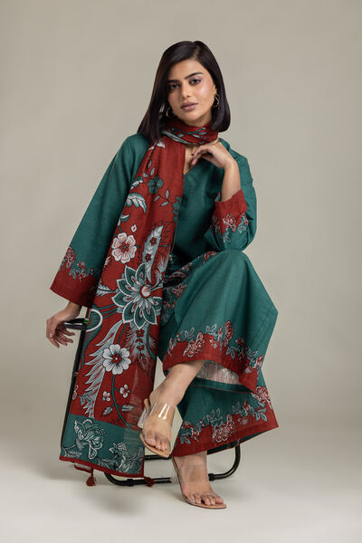 Printed | Light Khaddar | Tailored Khaddar 3-Piece | USD 65.00