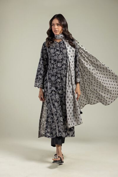 Printed | Lawn | Off-White Lawn Dupatta | USD 25.00