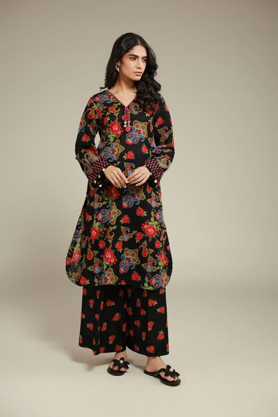 Printed | Textured Cotton | Floral Pants | USD 6.60