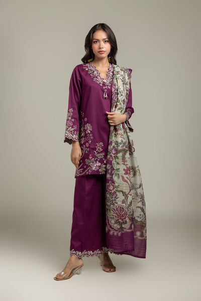 Embroidered | Textured Cotton | Kurta | USD 60.00