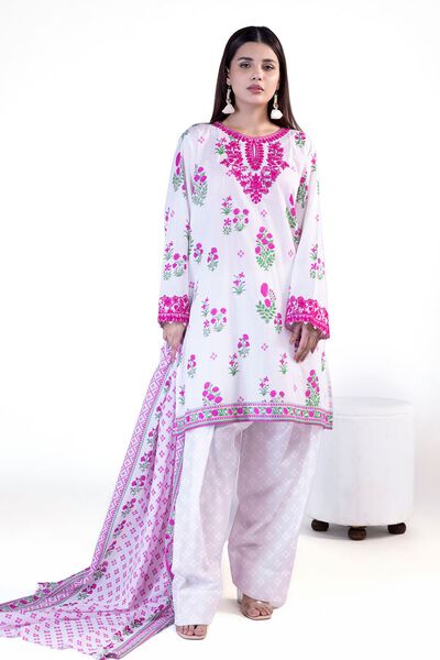 Embroidered | Lawn | Fabrics 3 Piece | USD 20.00