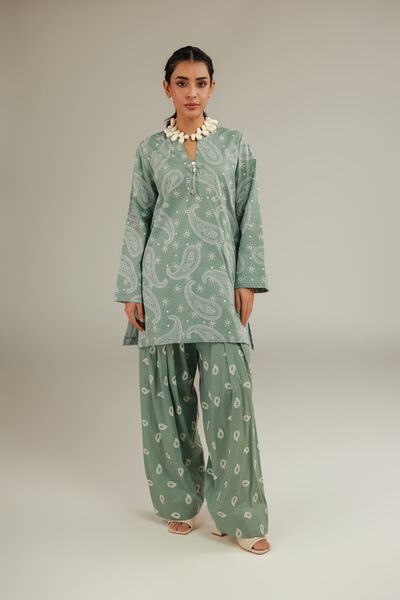 Cambric | Mint Farshi Shalwar | USD 30.00