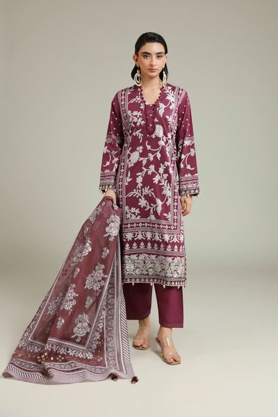 Embroidered | Cambric | Fabrics 3 Piece | USD 60.00
