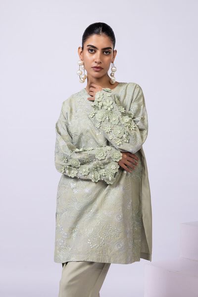 Embroidered | Viscose Oak Silk | Kurta | USD 36.00