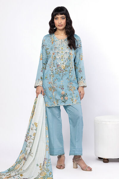 Embroidered | Lawn | Fabrics 3 Piece | USD 50.00