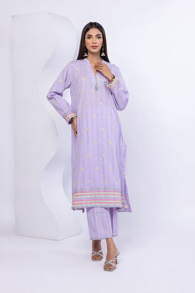 Embroidered | Lurex Stripes | Kurta | USD 12.00