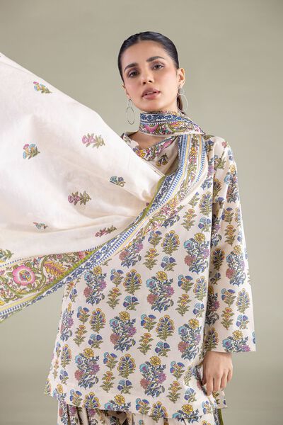 Printed | Lawn | Mughal Motif Dupatta | USD 25.00