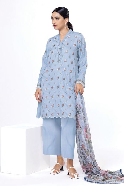 Embroidered | Dobby | Fabrics 3 Piece | USD 30.00