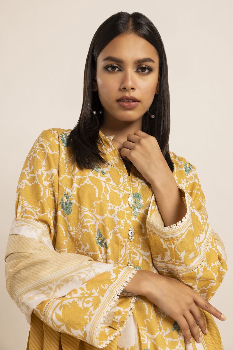 Cambric | Embroidered | Fabrics 2 Piece | Top Dupatta | null