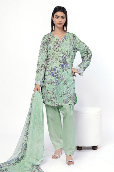 Embroidered | Lawn | Fabrics 3 Piece | USD 45.00