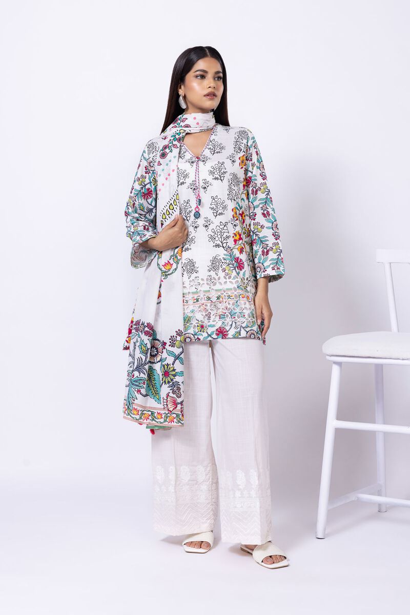 Printed | Slub Lawn | Dupatta | null
