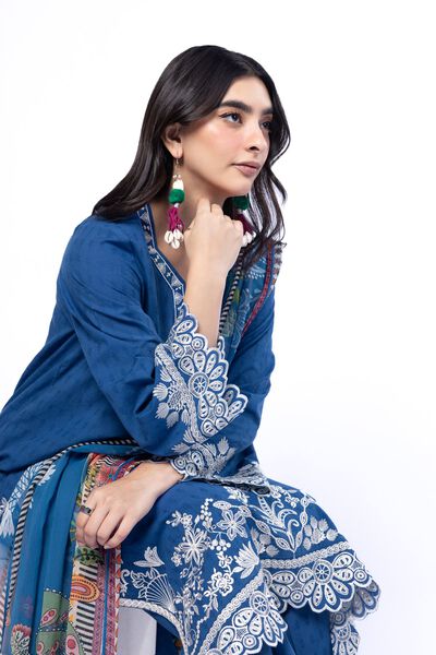 Embroidered | Cotton Dobby | Fabrics 3 Piece | USD 55.00