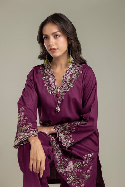 Embroidered | Textured Cotton | Kurta | USD 60.00