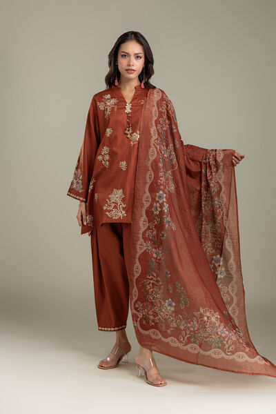 Embroidered | Polyester Silk | Dupatta | USD 30.00