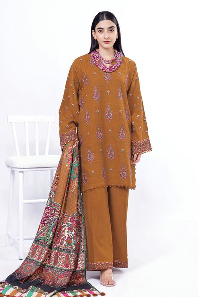 Embroidered | Khaddar | Fabrics 3 Piece | USD 16.50
