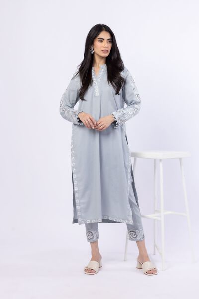 Embroidered | Linen Cotton | Pants | USD 6.90