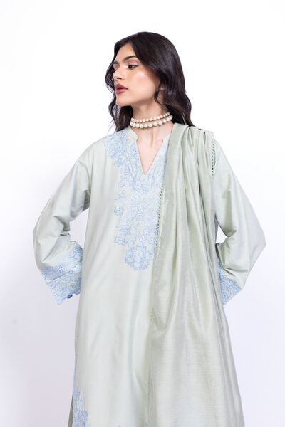 Embroidered | Cotton Net | Dupatta | USD 11.00