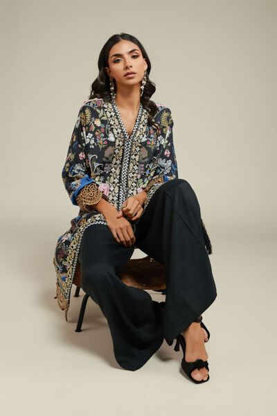 Embroidered | Raw Silk | 2 Piece Co-ord Set | Top and Bottom | USD 37.50