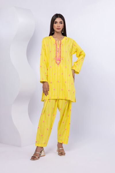 Embroidered | Lurex Stripes | Pants | USD 23.00
