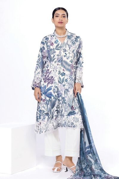 Embroidered | Cambric | Fabrics 3 Piece | USD 25.00