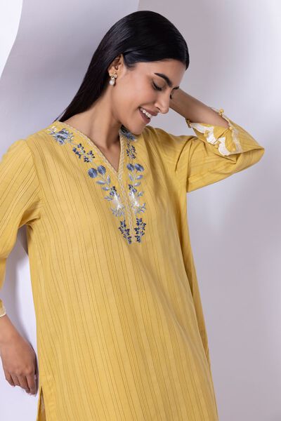 Embroidered | Leno | Kurta | USD 21.00