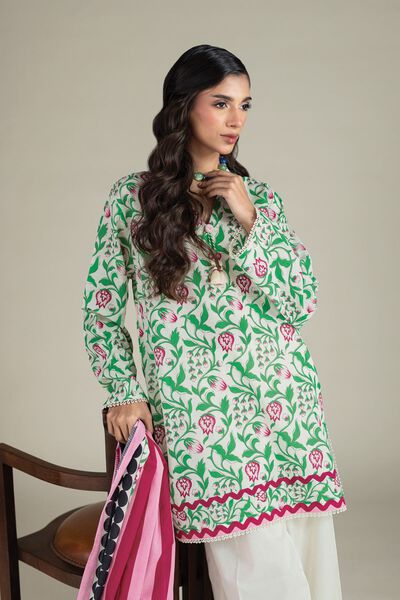 Printed | Cambric | Fabrics 3 Piece | USD 12.00