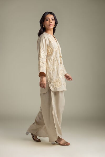 Embroidered | Heavy Textured Cotton | Pants | USD 30.00