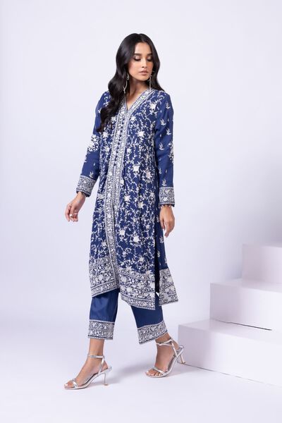 Embroidered | Viscose Oak Silk | Pants | USD 12.00
