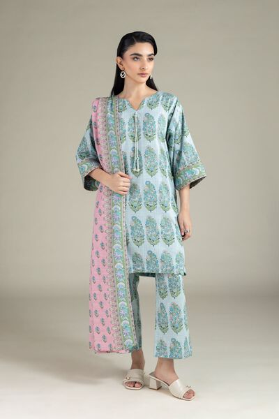 Printed | Heavy Textured Cotton | Pants | USD 17.00