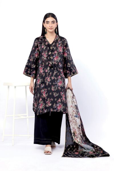 Printed | Jacquard | Fabrics 3 Piece | USD 45.00