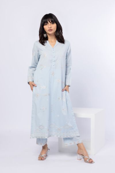 Embroidered | Cotton Dobby | Pants | USD 20.00