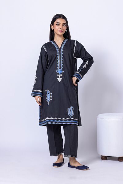 Embroidered | Crosshatch Poplin | Kurta | USD 9.00
