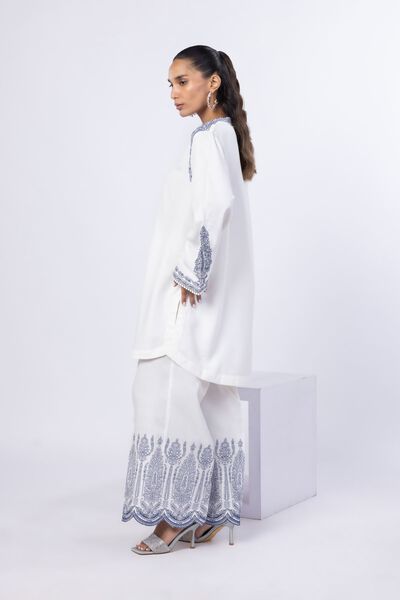 Embroidered | Russian Raw Silk | Pants | USD 9.90