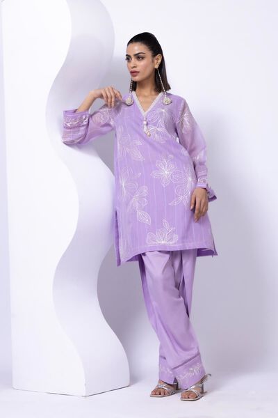 Embroidered | Crosshatch Raw Silk | Shalwar | USD 9.00