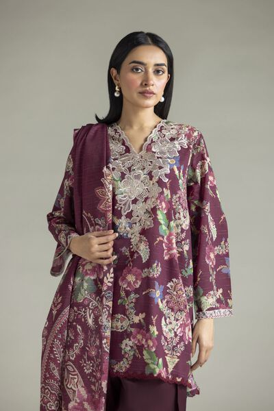 Embroidered | Mesuri | Fabrics 3 Piece | USD 45.00