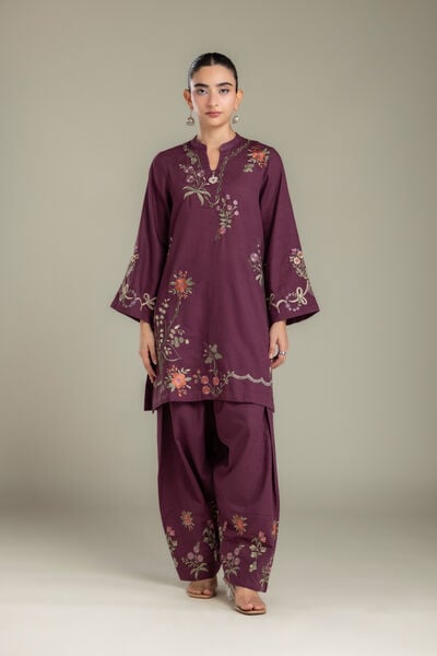 Embroidered | Light Khaddar | Fabrics 2 Piece | Top and Bottom | USD 45.00