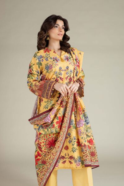 Printed | Mesuri Dobby | Tailored 3 Piece | USD 65.00