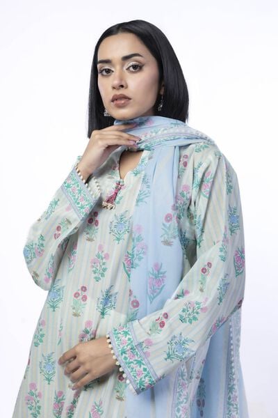 Printed | Cotton | Tailored 3 Piece | USD 45.00