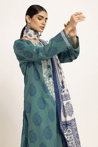 Fabrics 3 Piece Suit, TEAL, hi-res