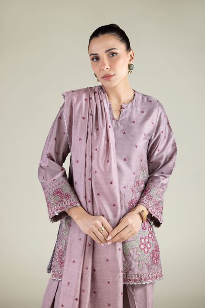 Embroidered | Cotton Net | Floral Draped Dupatta | USD 17.50